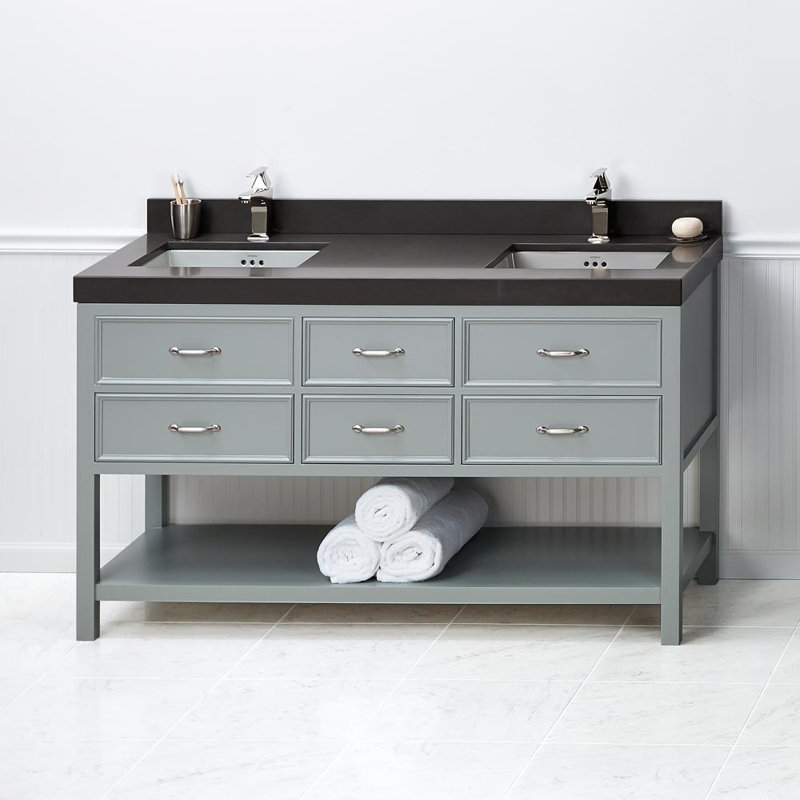 Ronbow Newcastle 60" Double Bathroom Vanity Base Only Wayfair